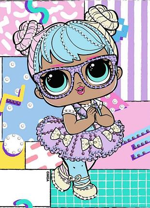Алмазная мозаика "l.o.l. surprise! bon bon" aml1193, 15x20 см