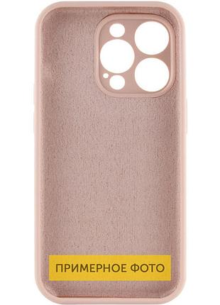 Чехол silicone case full camera protective (aa) no logo для apple iphone 16 (6.1") розовый / pink sand 2