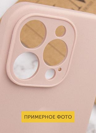 Чехол silicone case full camera protective (aa) no logo для apple iphone 16 (6.1") розовый / pink sand 4