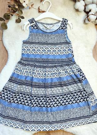 Блакитна сукня/сарафан h&m для дівчинки 4-6 років, зріст 104-116 см