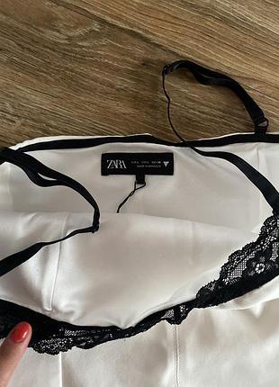 Топ zara з мереживом l