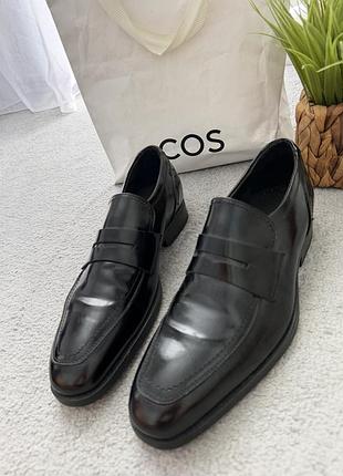 Чоловічі шикарні шкіряні туфлі лофери kurt geiger оригінал 40 р