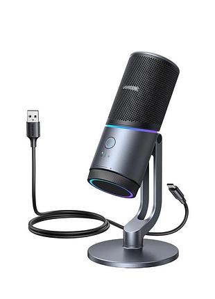 Мікрофон настільний ugreen cm769 desktop rgb 24-bit 96khz ans (usb-a) вark пray