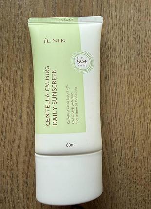 🧴 солнцезащитный крем iunik centella calming daily sunscreen spf50+ pa++++, 60 мл
