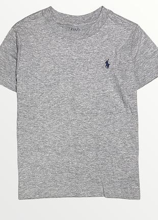 Оригінальна футболка polo ralph lauren меланжева футболка на хлопчика 3-4 роки