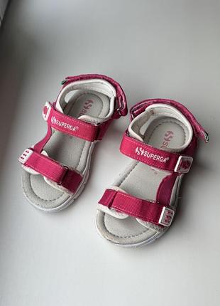 Сандалі superga кольору фуксії 15 см 24 розмір