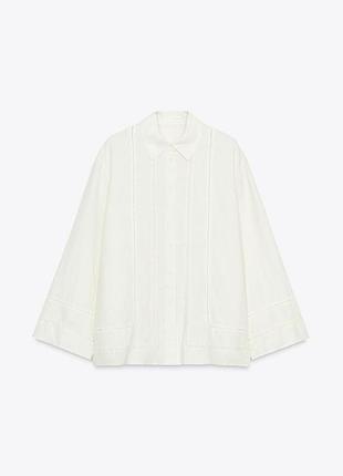 Zara рубашка льняная