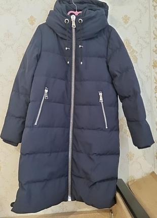 Женская темно синяя куртка пуховик dkny,