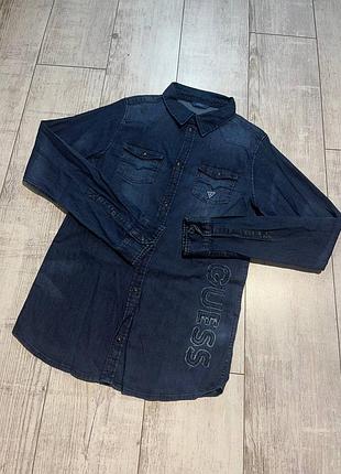 Женская джинсовая рубашка guess