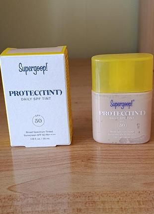 Supergoop protec (tint) daily spf 50 тональный крем
