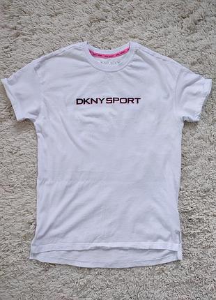 Белая футболка dkny sport