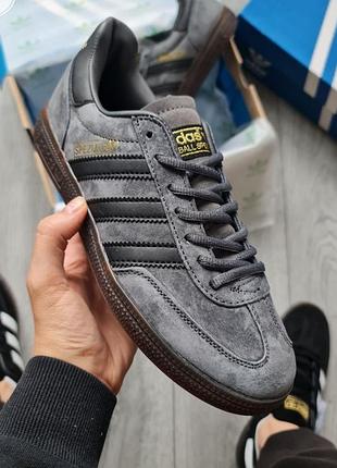 Кроссовки мужские adidas spezial handball gray black