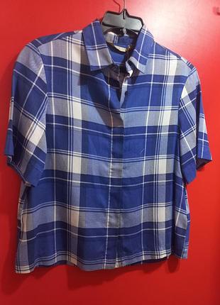 Рубашка в клетку zara xs