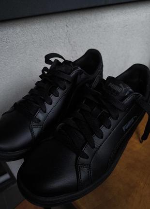 Кроссовки кеды женские черные puma