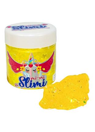 Дитячий слайм mi-mi slimi 71817(yellow) з фольгою 150 г