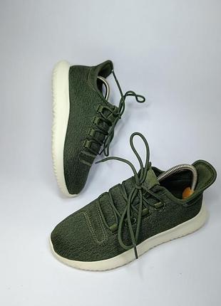 Мужские кроссовки adidas tubular shadow оливкового цвета, размер 40.