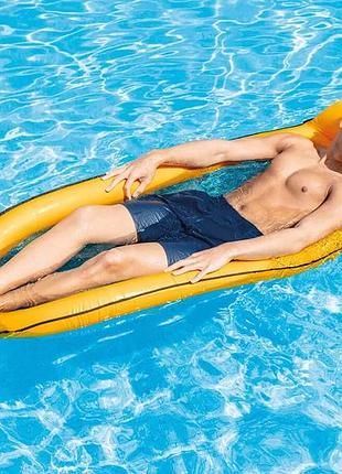Надувний матрац-гамак для плавання із сіткою intex 58836 wet set