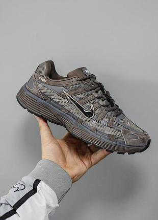 Коричневі кросівки унісекс nike p-6000 brown х найк 42