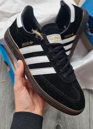 Кросівки чоловічі adidas spezial handball black white