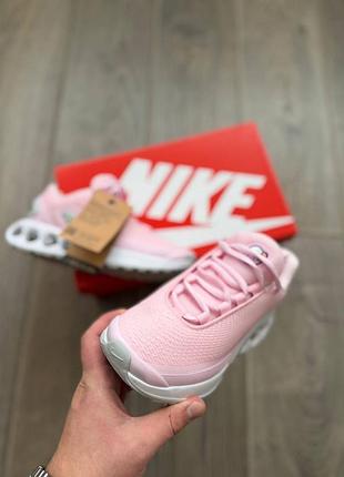 Стильные женские кроссовки nike air max dn pink white grey
