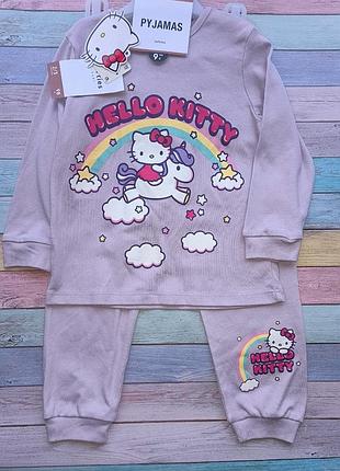 Пижама на девочку 2-3 года lefties с котиком hello kitty