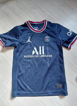 Dark blue jordan x paris saint-germain 2021/22 футболка messi