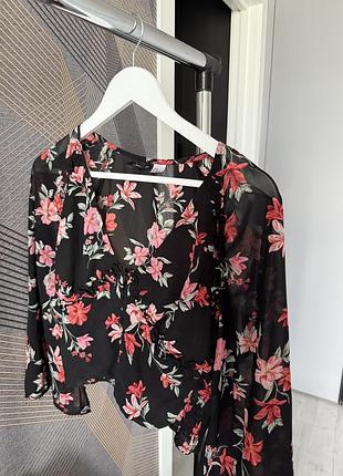 Легка квіткова блуза h&m divided
