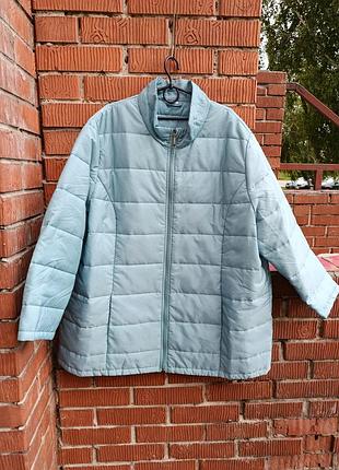 Женская демисезонная стеганая куртка большого размера (plus size)
