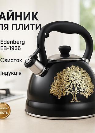 Чайник для газових плит, нержавіючі чайники зі свистком, чайник з ергономічною ручкою pg-57