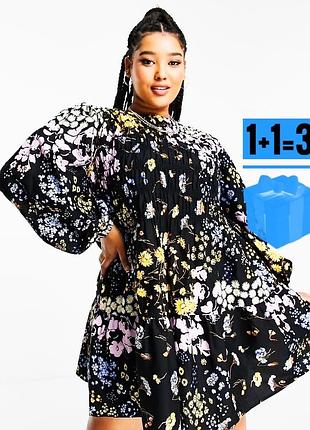 🥰 бавовняна сукня в квітковий принт asos 18