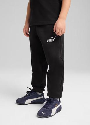 Утеплені спортивні штани джогери puma essentials logo (оригінал), розмір 152 (11-12 років)