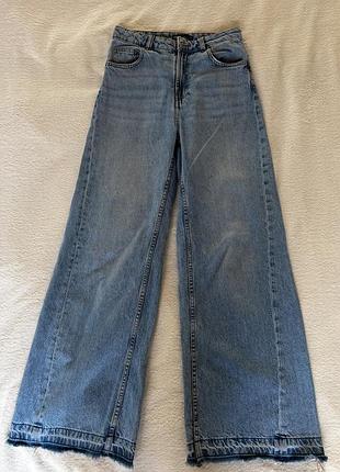 Джинси crop denim, wide leg