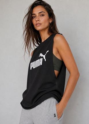 Майка puma з низькою проймою, бавовна. оригінал.