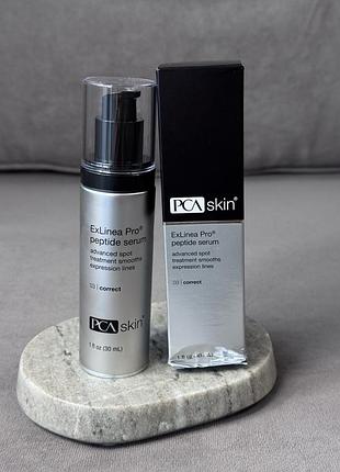 Пептидная сыворотка для разглаживания морщин pca skin exlinea pro peptide serum 30 мл