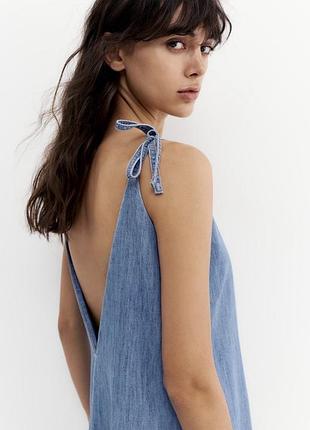 Джинсова сукня сарафан pull&bear 3
