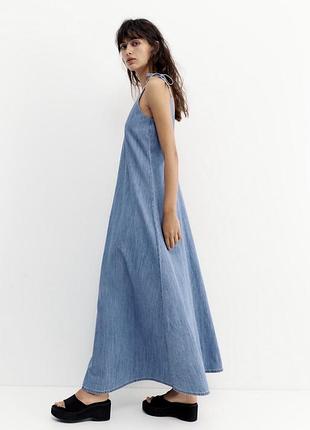 Джинсова сукня сарафан pull&bear 4