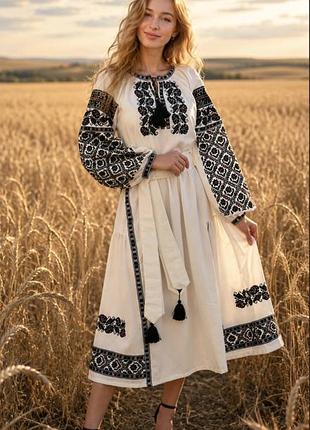 Жіноча вишита сукня