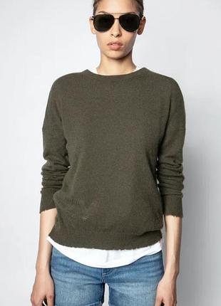 Свитер zadig&amp;voltaire 100% кашемир xs-s премиальный бренд