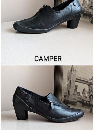 Туфли camper (наш 39) из натур. кожи женские оригинал испания асимметричные молнии