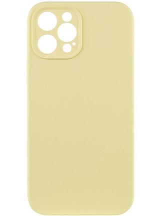 Силіконовий чохол silicone silk full camera protective (aa) no logo для iphone 12 pro max (айфон 12 про макс), матова накладка