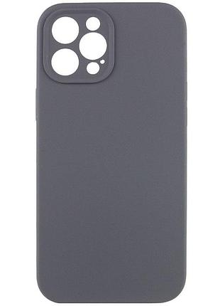 Силіконовий чохол silicone silk full camera protective (aa) no logo для iphone 12 pro max (айфон 12 про макс), матова накладка