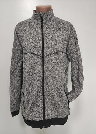 Чоловіча спортивна тепла кофта на блискавці l/xl