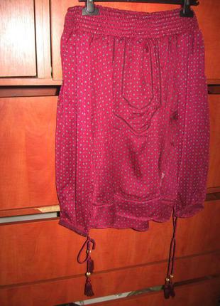 Блуза відкриті плечі бордо