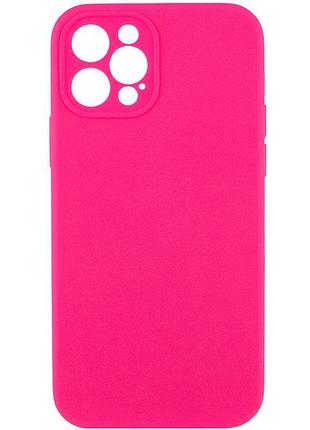 Силіконовий чохол silicone silk full camera protective (aa) no logo для iphone 12 pro max (айфон 12 про макс), матова накладка