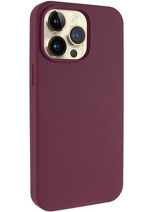 Чохол silicone case full protective (aa no logo) для apple iphone 13 pro, кейс без логотипу, надійний захист корпусу та камер plum