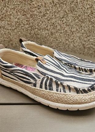 Женские эспадрильи (слипоны) wrangler kohala slip on 37 24 см зебра анималистический принт