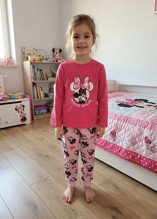 Флисовая пижама для девочки minnie mouse