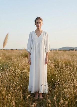 Белое платье миди antica sartoria by giacomo cinque