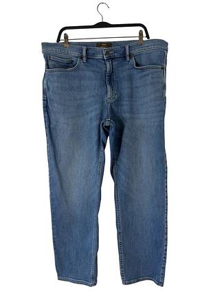 Синие мужские джинсы marks &amp; spencer straight fit