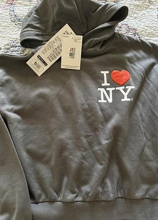 Укорочене худі i love ny утеплене 146/152 см 11/12 років